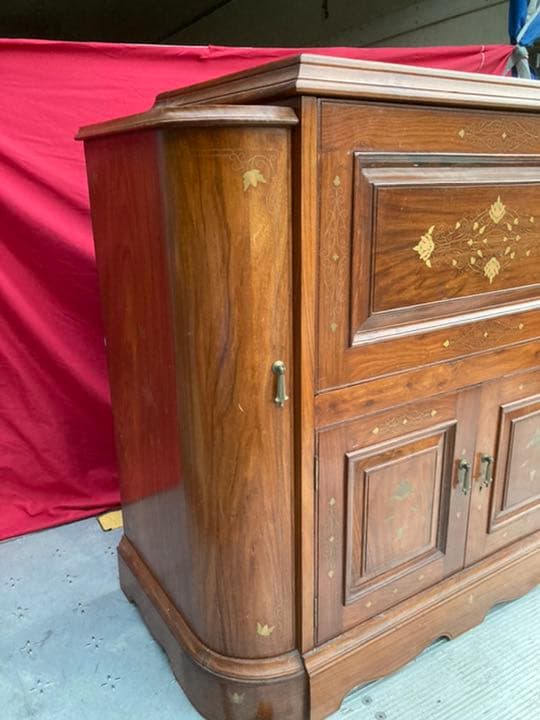 ワインラック 象嵌 アンティーク イタリア 家具 キャビネット サイドボード