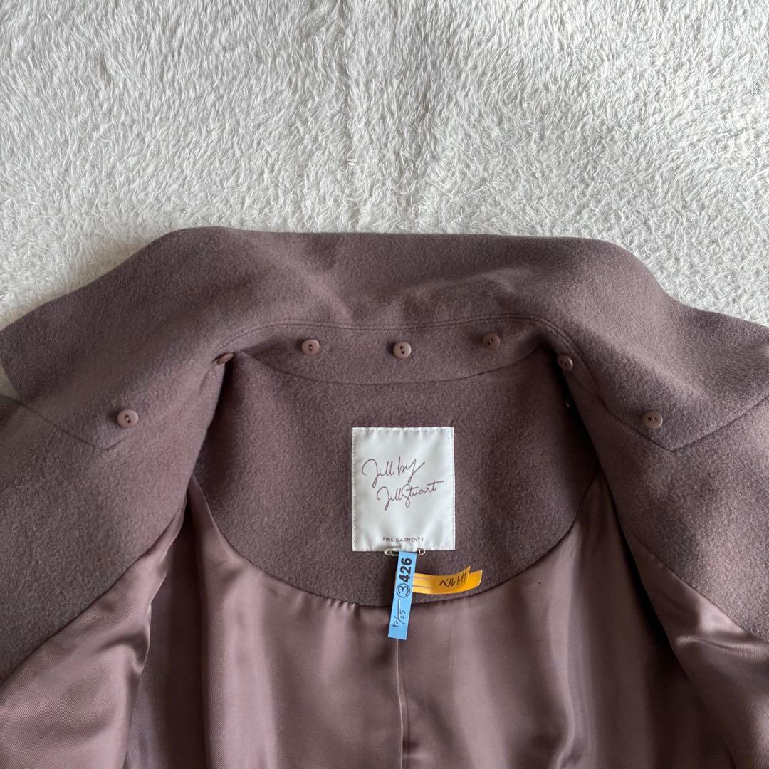 美品 ジルバイ ライトモッサドレスコート フォックスファー クリーニング済