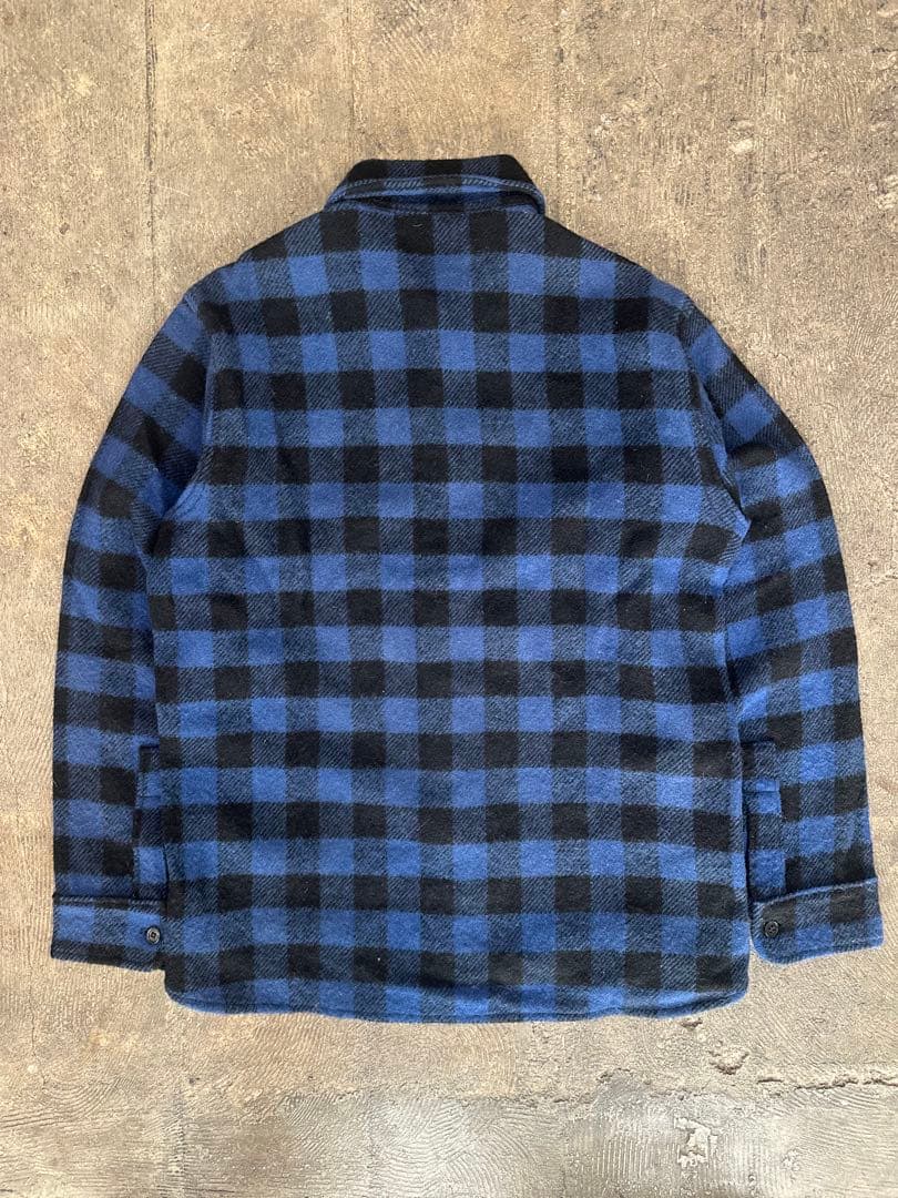70s woolrich ウール チェック シャツ