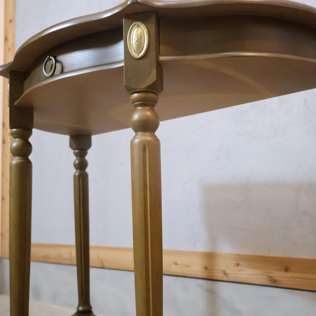 アンティーク調 コンソールテーブル クラシック ホールテーブル フラワースタンド