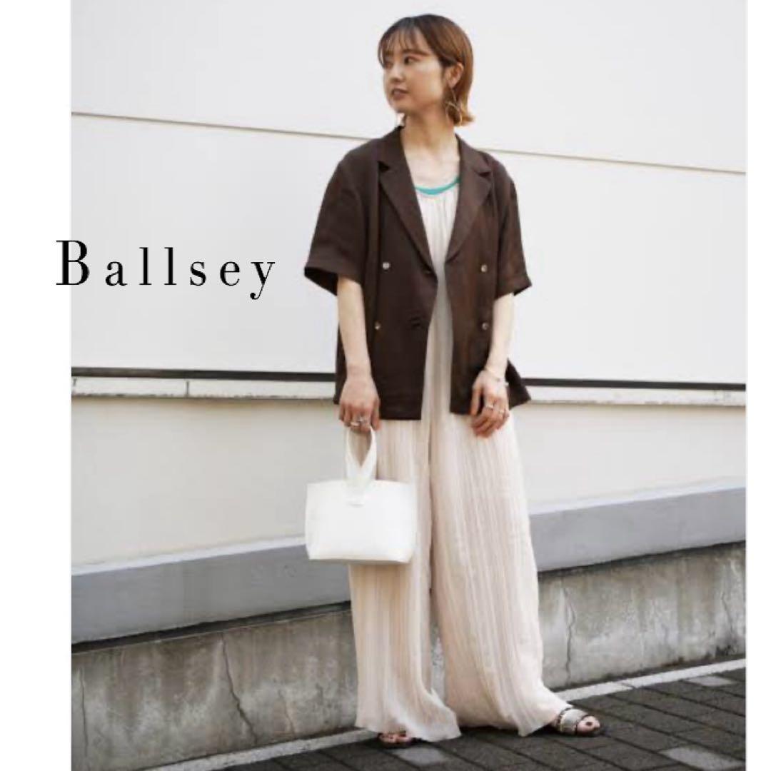 【美品】 ボールジィ オープンカラーシャツ ダブル リネンシャツジャケット