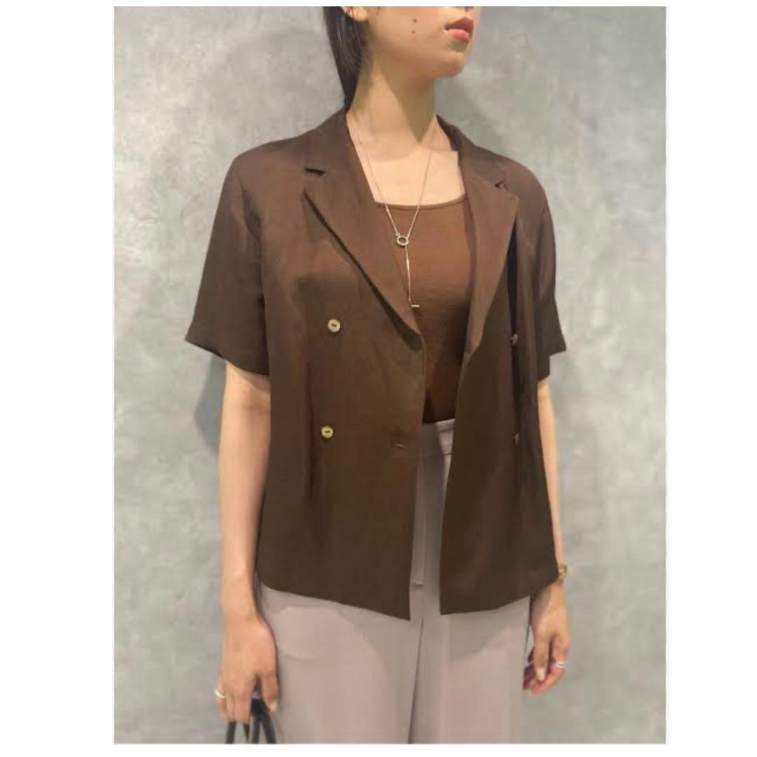 【美品】 ボールジィ オープンカラーシャツ ダブル リネンシャツジャケット