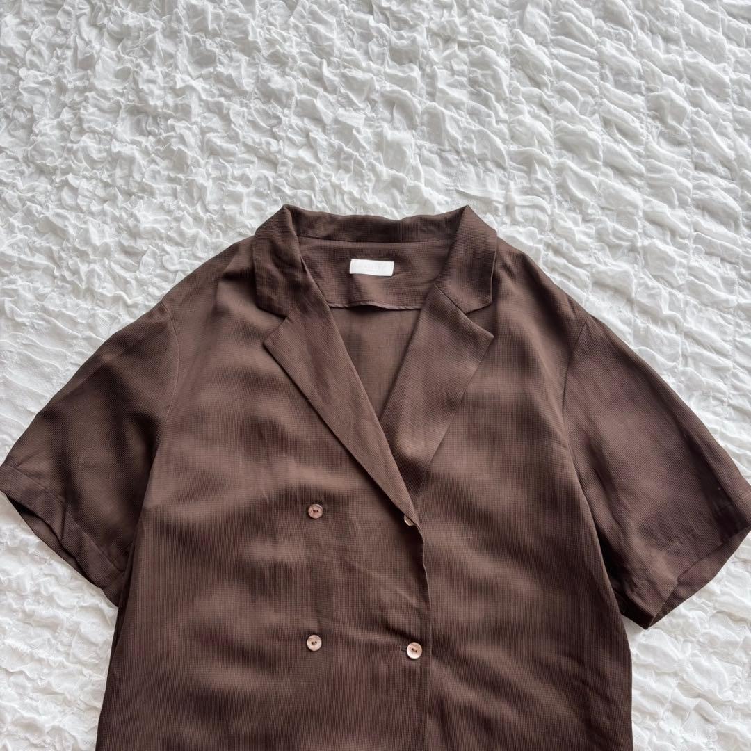 【美品】 ボールジィ オープンカラーシャツ ダブル リネンシャツジャケット