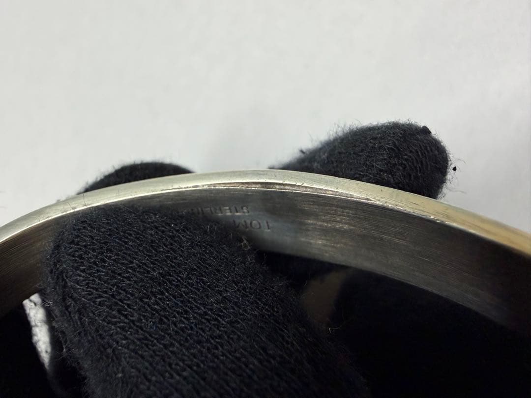 k*o様 TOM HAWK シルバー ブラック 2ライン　ストライプ バングル