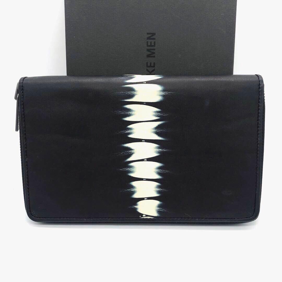 希少・未使用☆イッセイミヤケ レザー　長財布　 TIE DYE WALLET