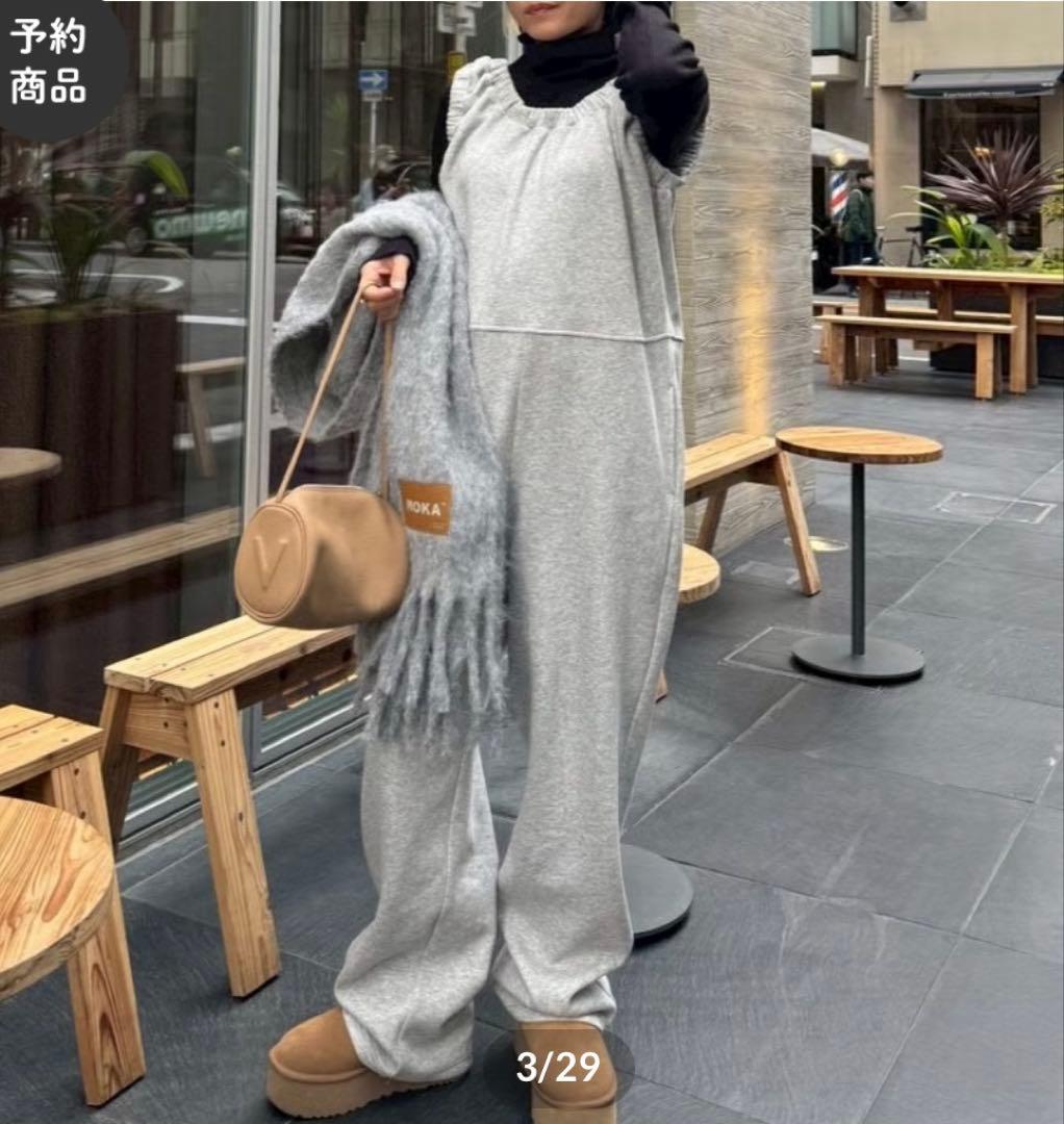 MOKA tag coverall sweat スウェット　オールインワン