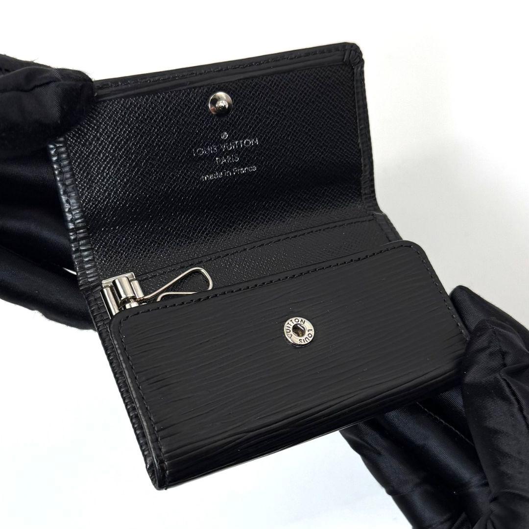 良品 ルイヴィトン エピ ミュルティクレ6 黒 ブラック キーケース 鍵 6連