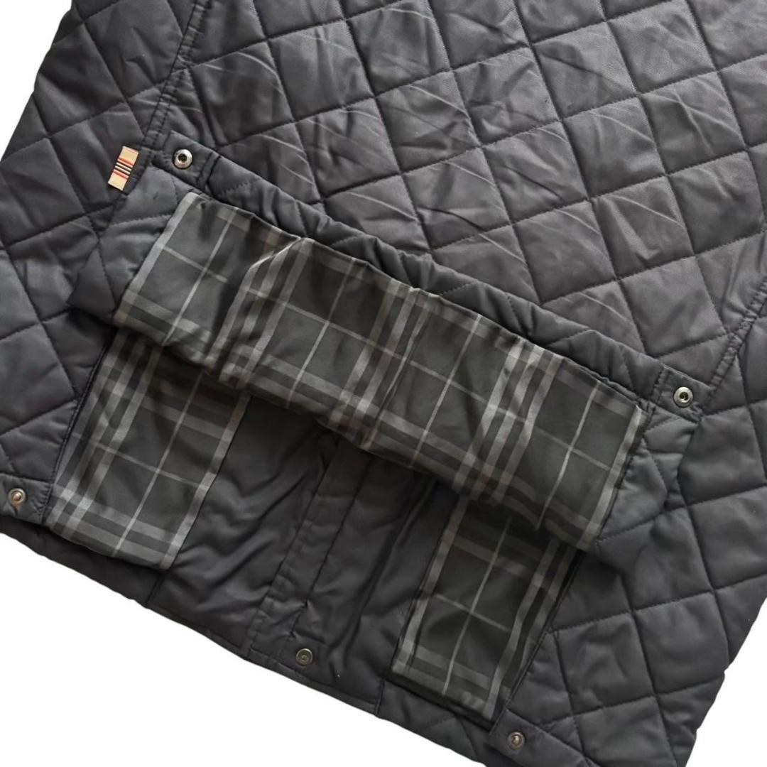 BURBERRY バーバリーゴルフ キルティングジャケット 黒 ステンカラー