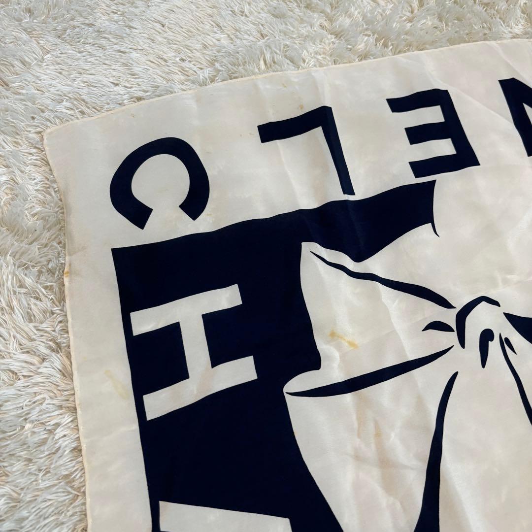 美品✨CHANEL シャネル　マドモアゼル　スカーフ　カレ90 ブラック