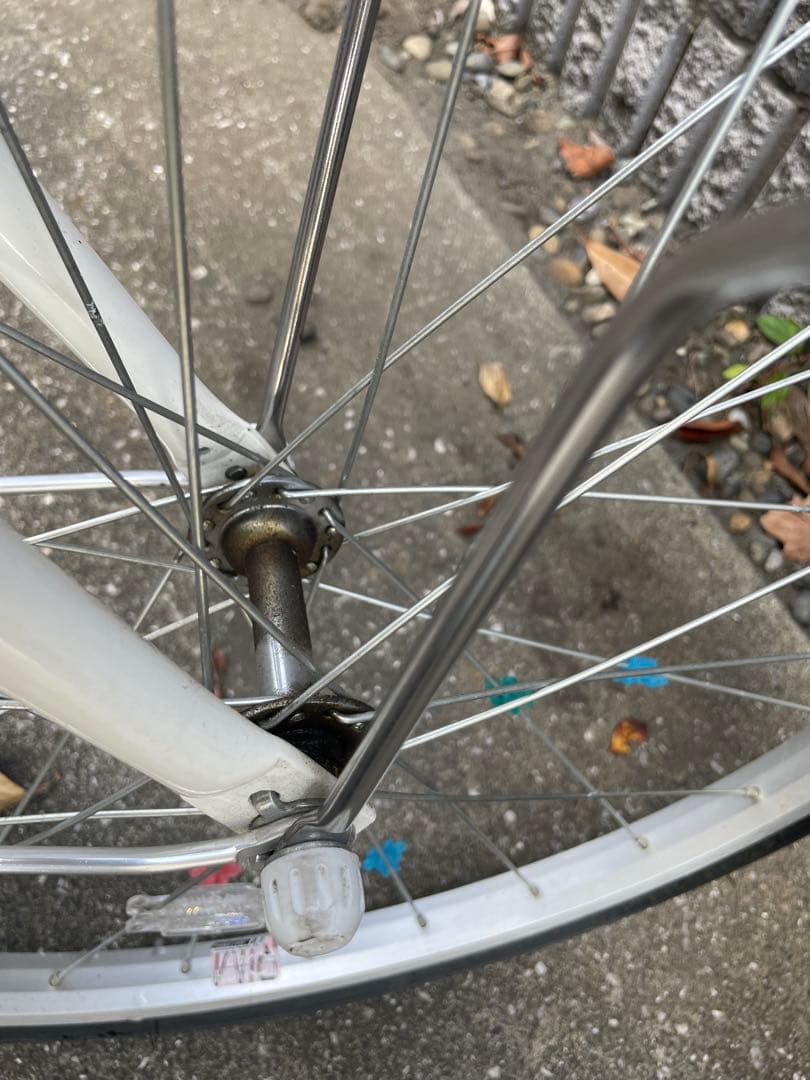 ブリヂストン　エコパル22インチ　自転車　パープル 花柄 バスケット付き　女の子