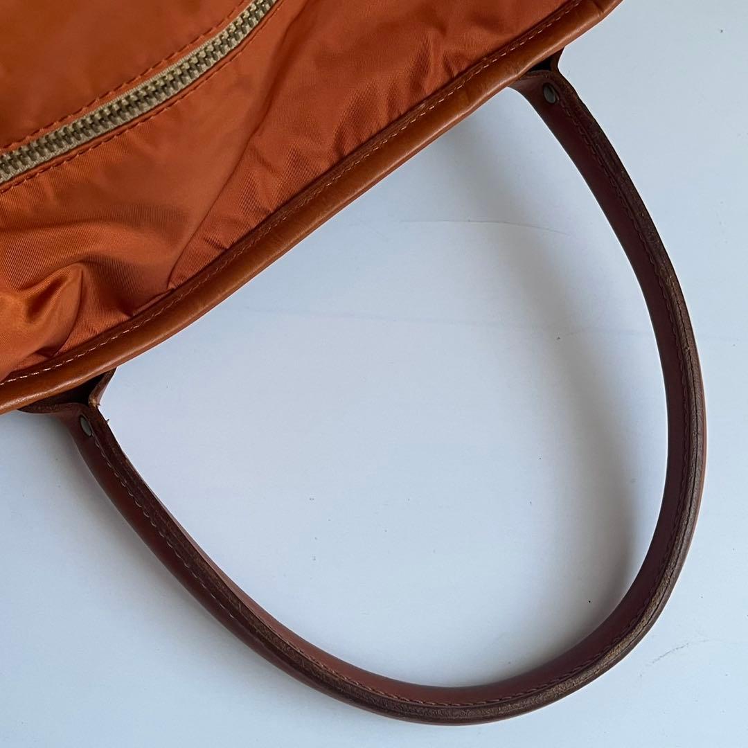 ✨未使用級✨　Felisi ヘルメットバッグ　ハンドバッグ　ナイロン　茶