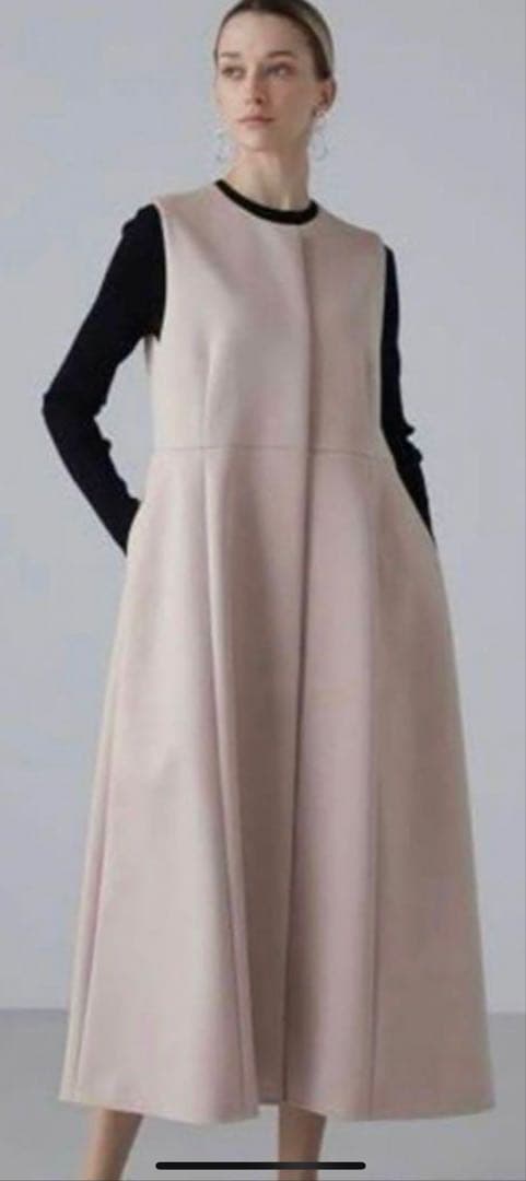 未使用　アドーア　ジャージーボンディングジレ ワンピース