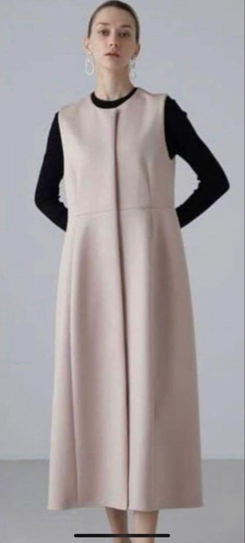 未使用　アドーア　ジャージーボンディングジレ ワンピース