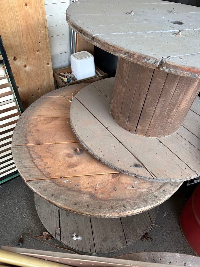 電線ドラム 木製 テーブル ガーデン ガーデニング 大型