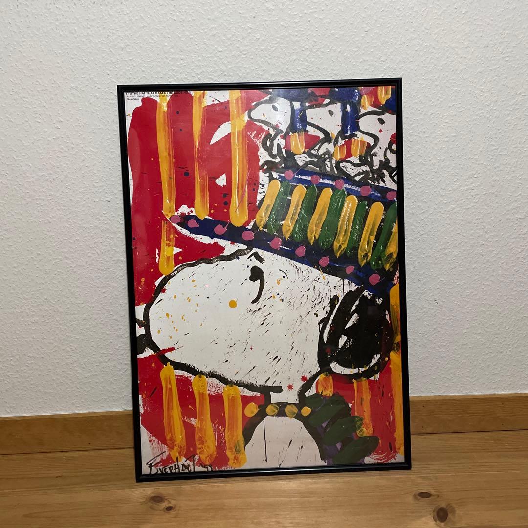 トムエバハート　スヌーピ　ポスター　額縁 出品12月15日迄