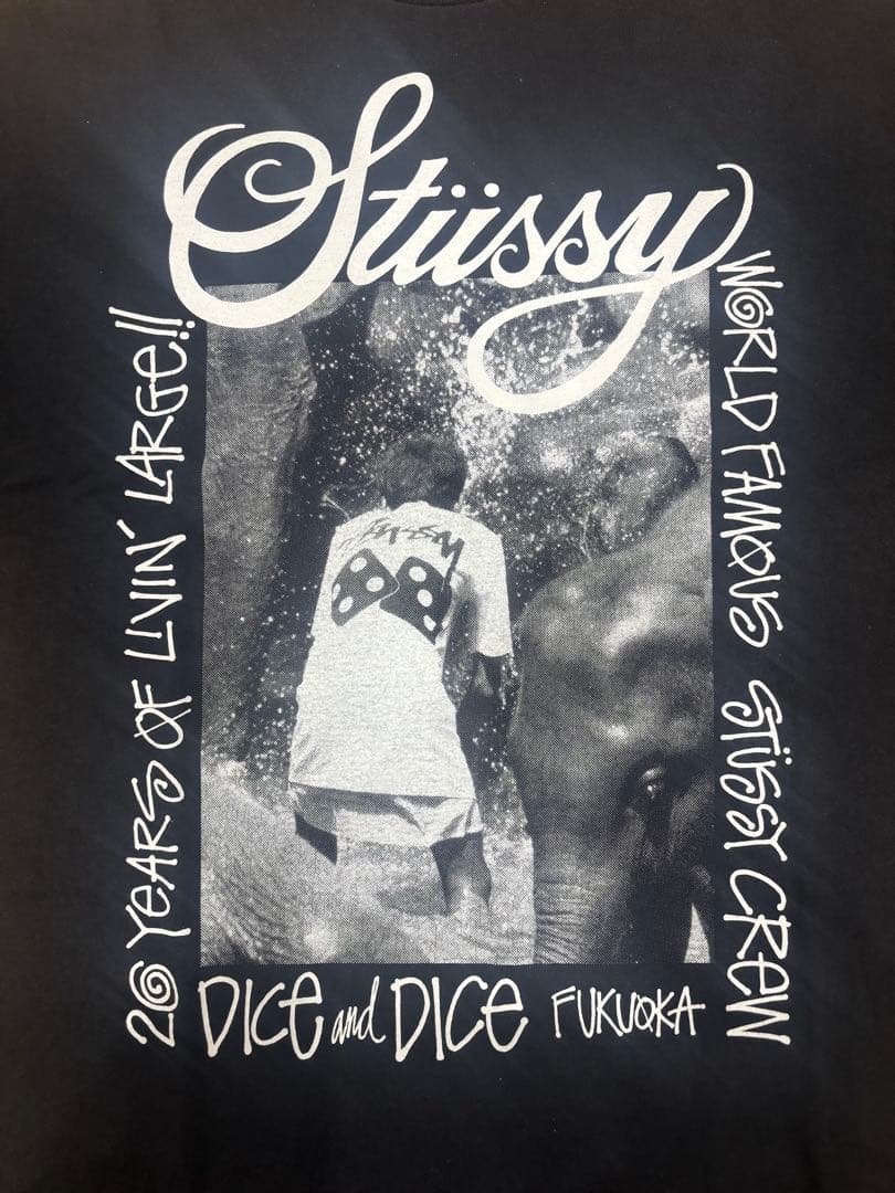 STUSSY DICE & DICE 20周年記念Tシャツ