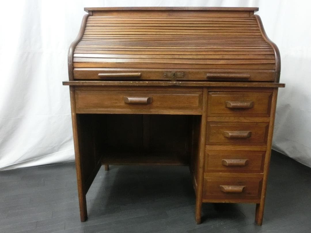 アンティーク机 文机 店舗 レトロ 蛇腹 骨董 カフェ 店舗什器 天然生活