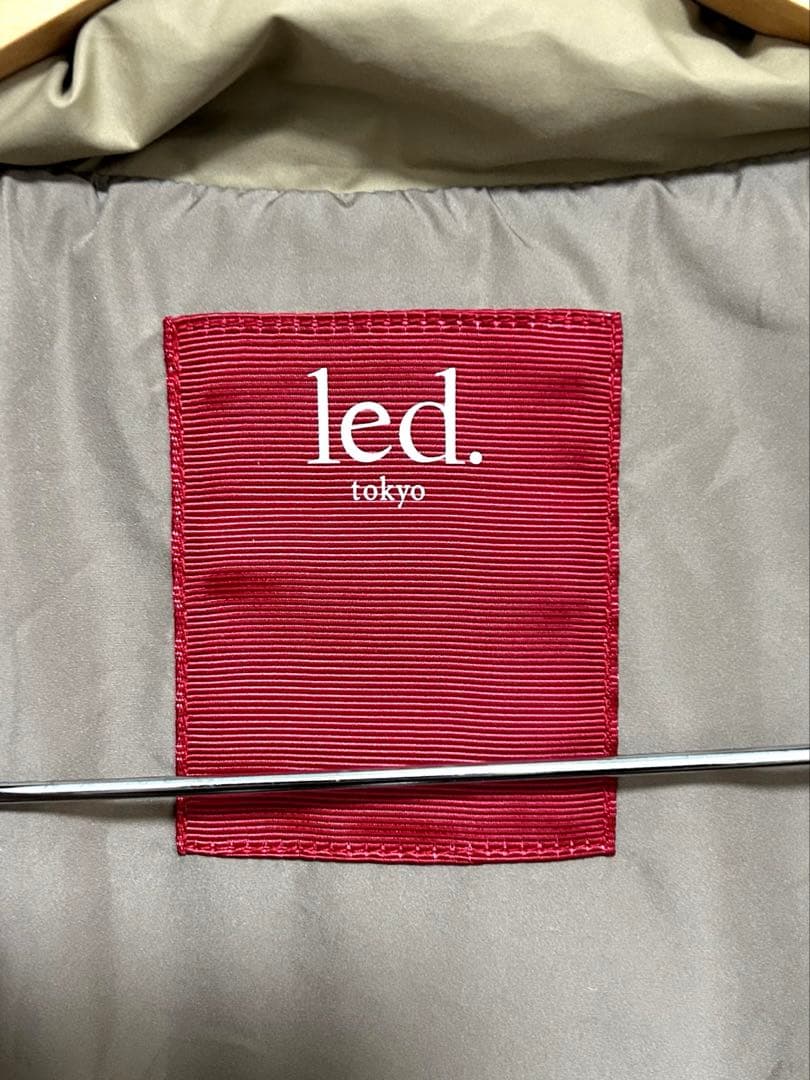 【led.tokyo】ダイアゴナルライン ナイロン ロングコート