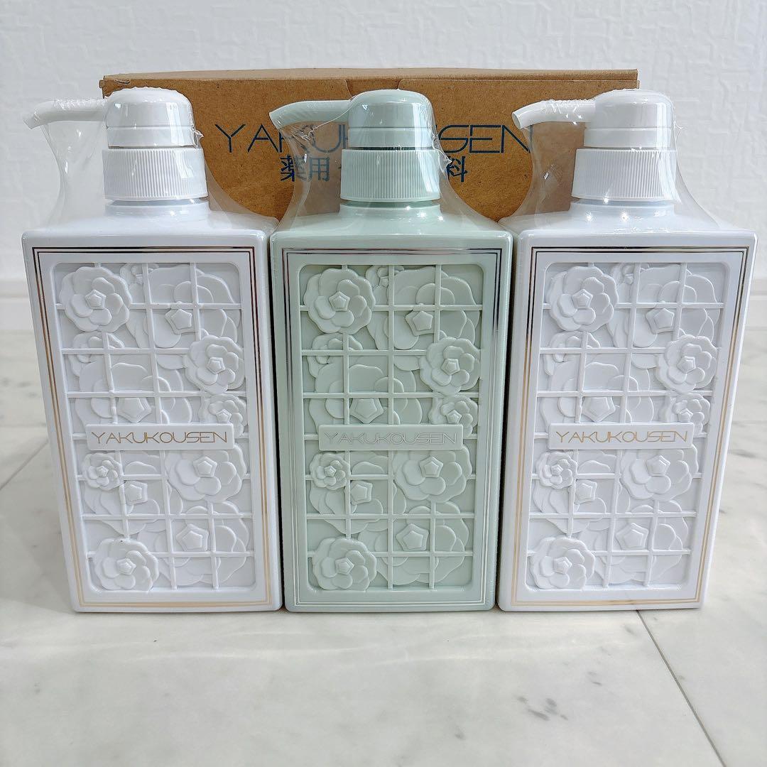 新品未使用 薬酵泉 薬用洗浄料MF 500ml セット ボディソープ シャンプー