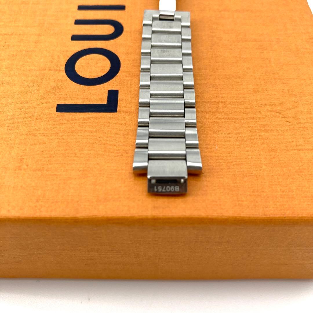 美品 ルイヴィトン タンブール 純正 ステンレスベルト シルバー 時計