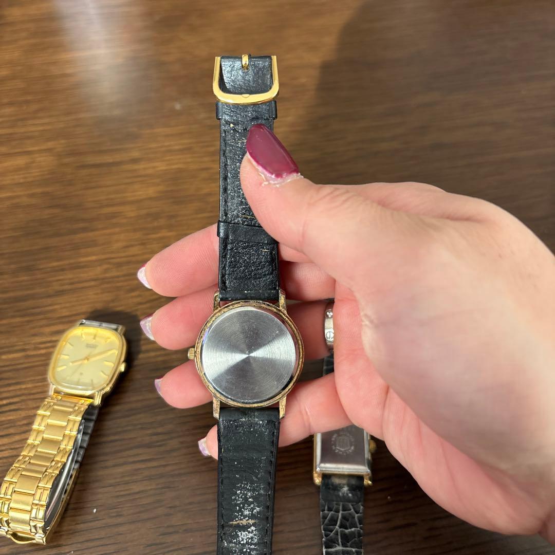 メンズ時計セット ゴールド ブラック　ジャンク品