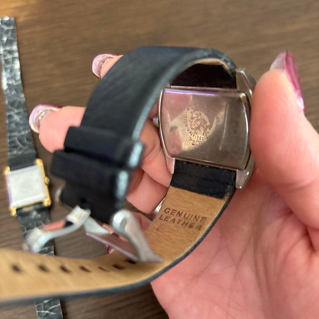 メンズ時計セット ゴールド ブラック　ジャンク品