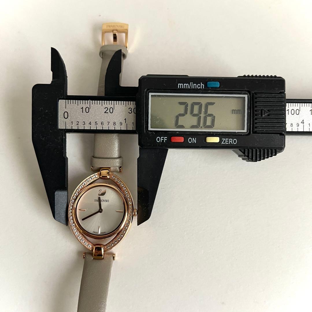 美品 稼働品 付属品有り SWAROVSKI レディース ローズゴールド