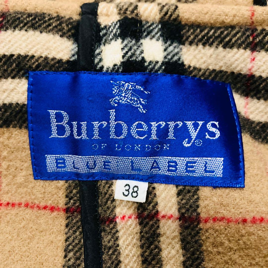 希少★ Burberry バーバリー ダッフルコート ノバチェック キャメル M
