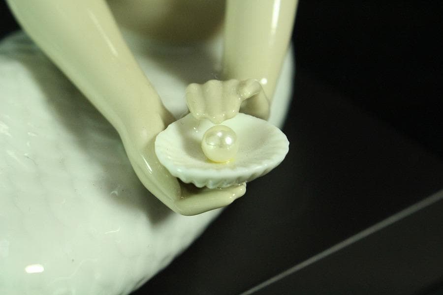 リヤドロ LLADRO 人魚 マーメイド 陶製 置物 美品(K-XA953)