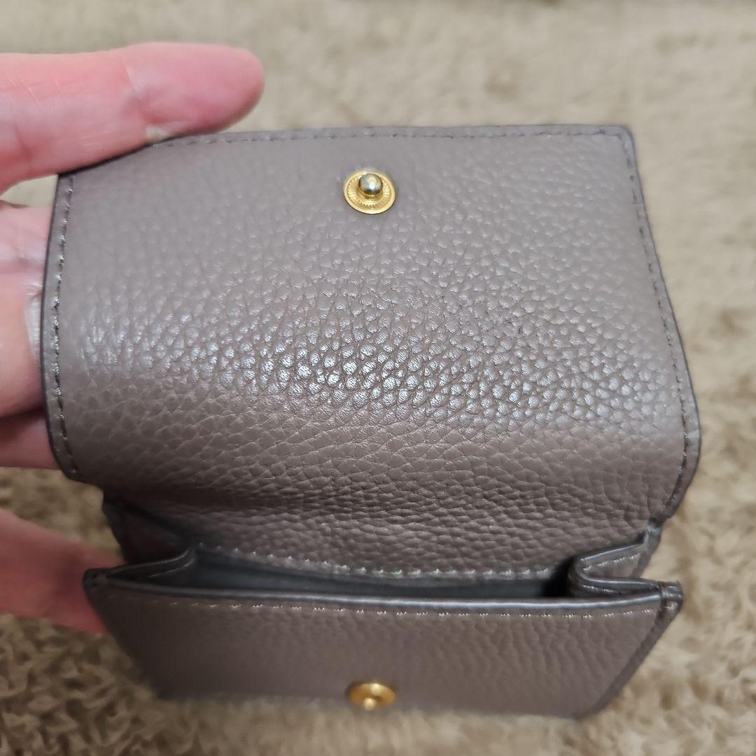 【15】【美品】TORY BURCH 三つ折り財布 グレー