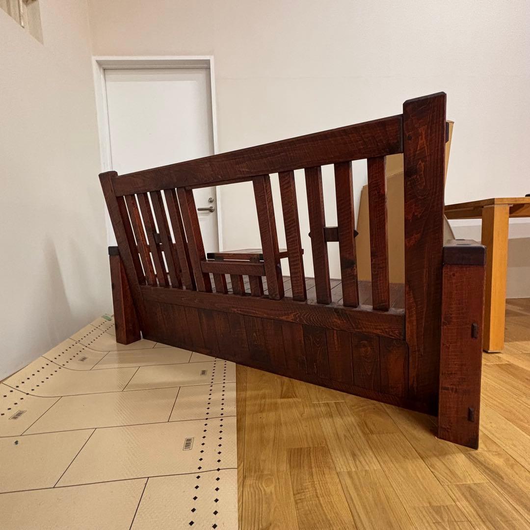 民芸家具　ベンチ　長椅子　机付き　アンティーク