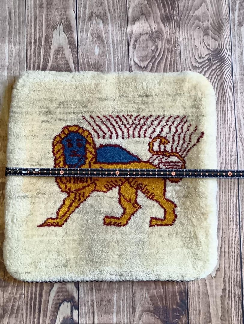 ギャッベ　クッション　ペルシャ絨毯　イラン　手織り(13)