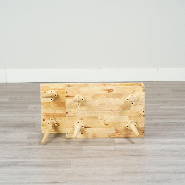 北欧風スイングテーブル 無垢材センターテーブル ローテーブル コンパクト（73）