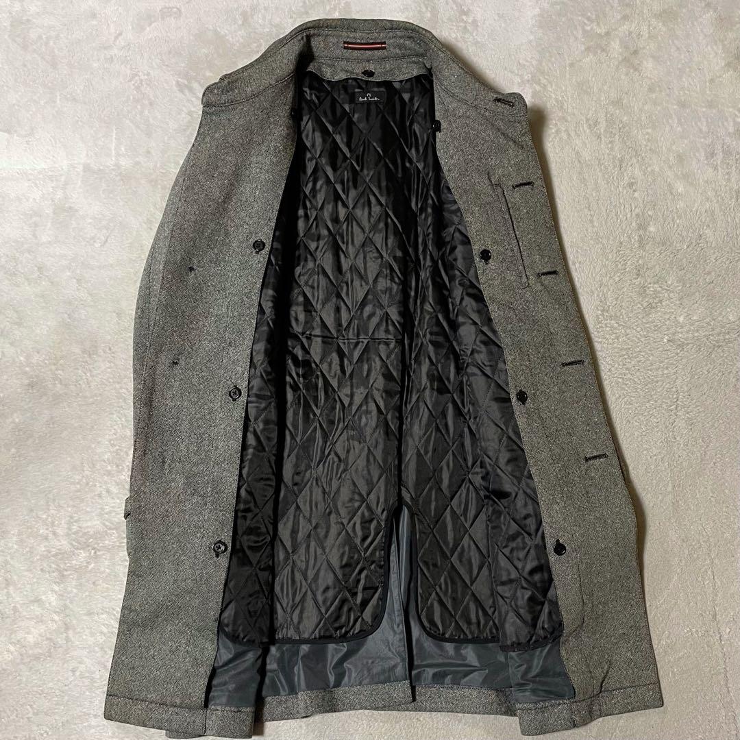 PS ポールスミス ライトツイード トレンチコート L 美品 キルトライナー
