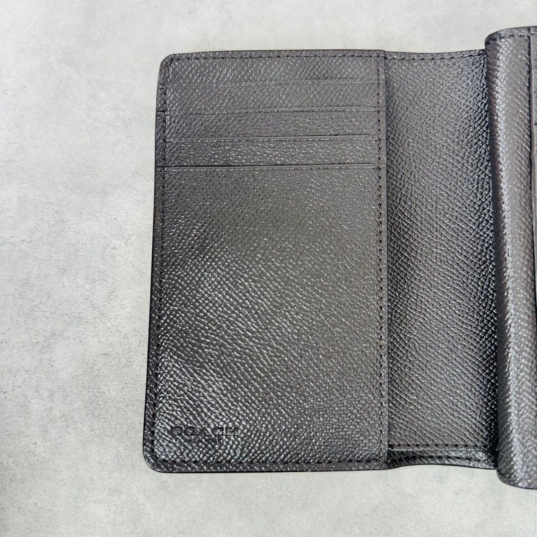 COACH メタリックゴールド ミディアム コーナー ジップ ウォレット