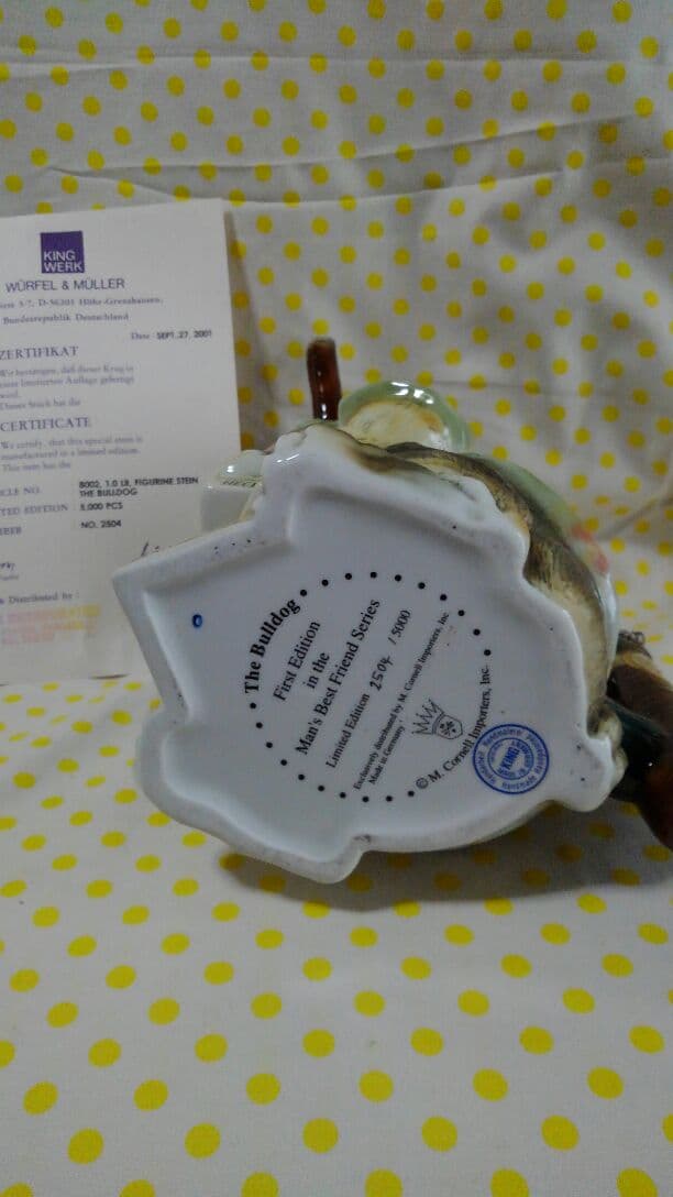 ビ-ルジョッキ磁器製【ブルドック】限定生産品