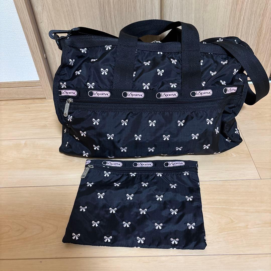 レスポートサック　ハワイ限定ボストンバッグミディアムサイズ　ポーチ付き