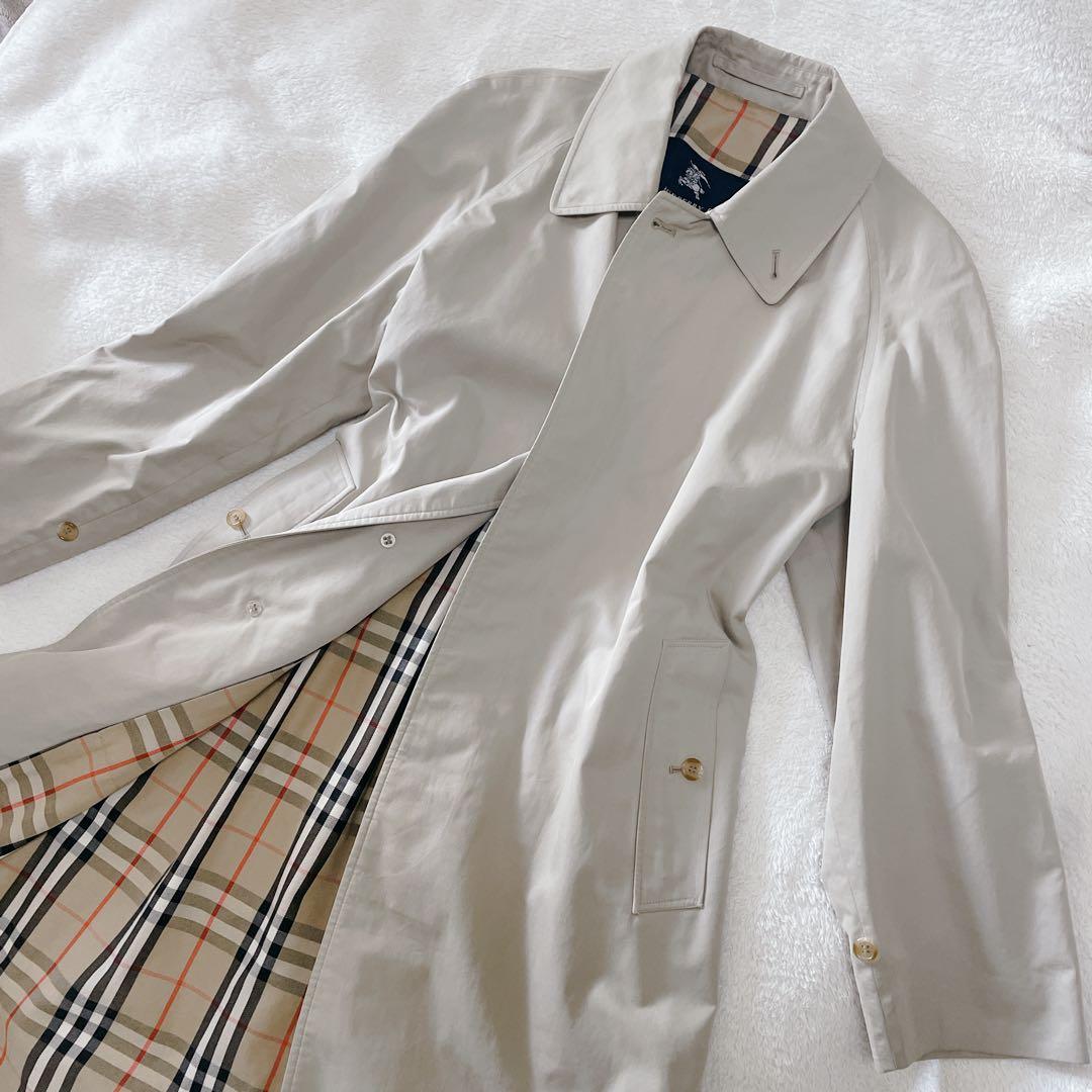 Burberry バーバーリー　ステンカラーコート　ノバチェック柄　ベージュ