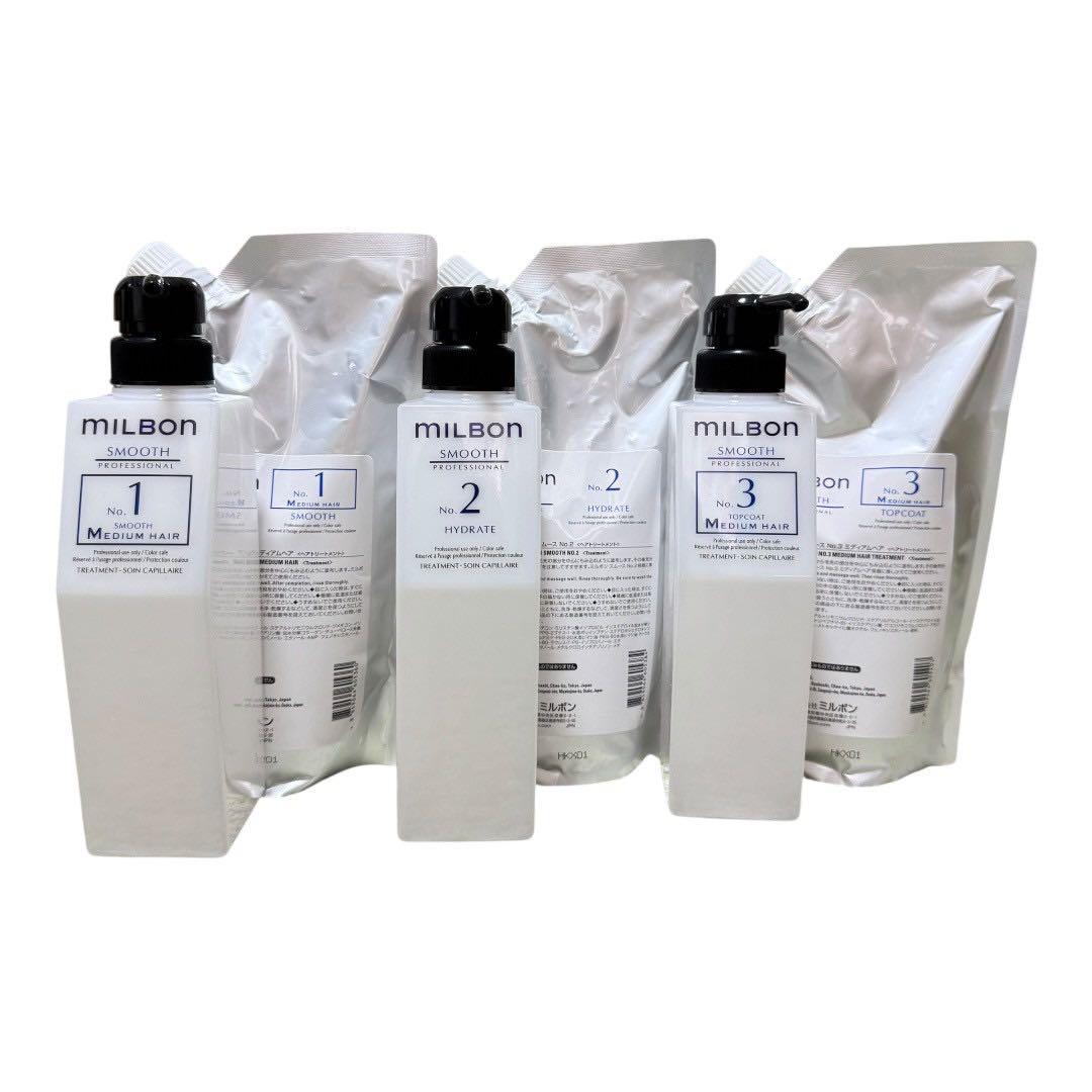 グローバルミルボン　スムース　ミディアムヘア　システム　No.1 2 3 新品