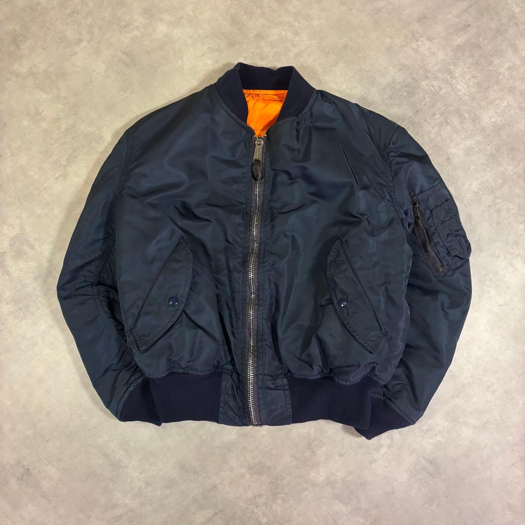 旧タグ ALPHA INDUSTRIES 80s USA製 IDEALジップ