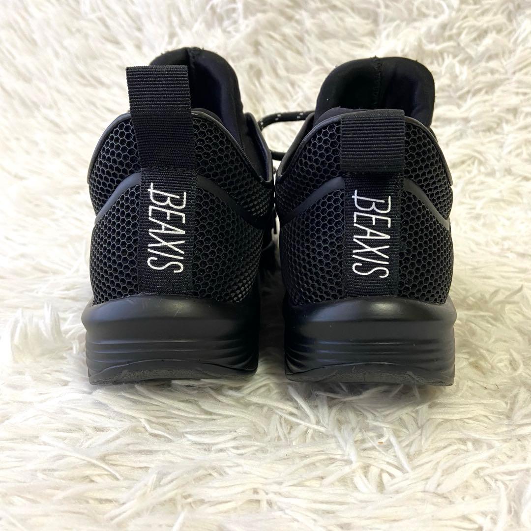 美品✨BEAXIS ビーアクシス スニーカー スリムコア ブラック 今村式 M