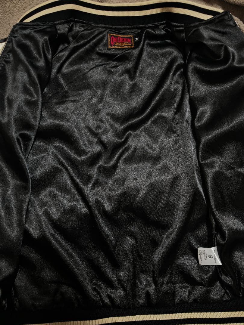 Oni Denim 美品 日本限定 スカジャン vintage サテン 狼桜