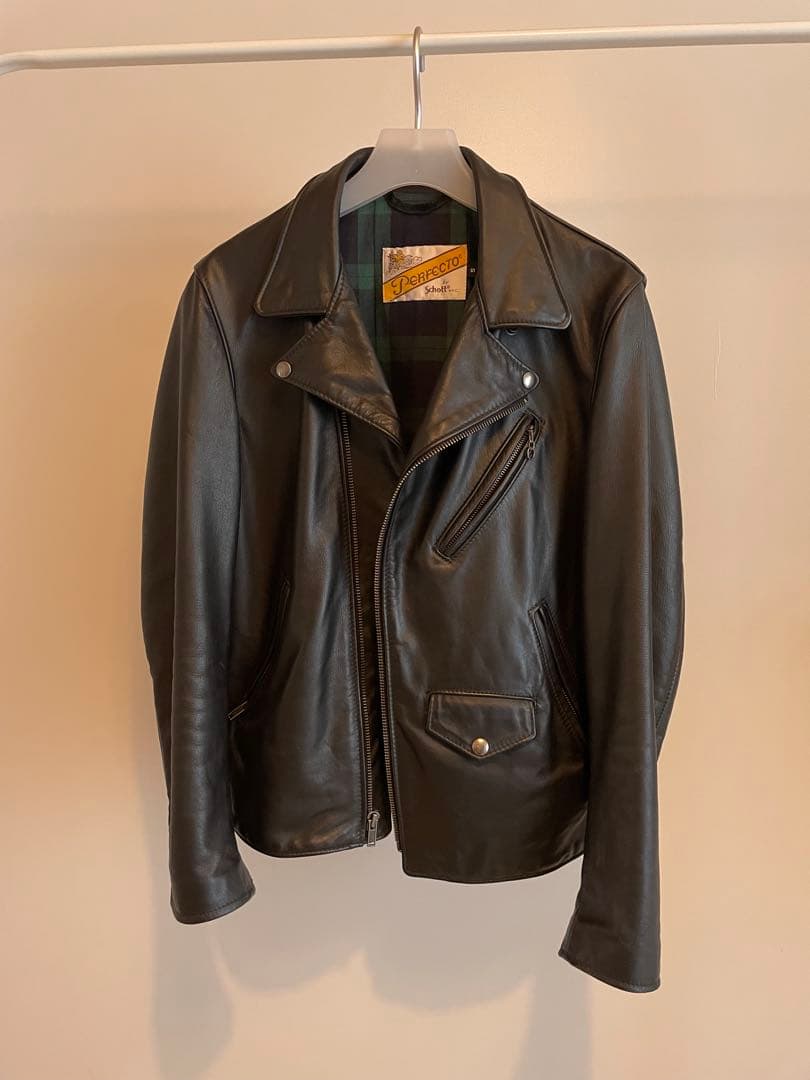 あ　supreme schott ダブル ライダース ジャケット