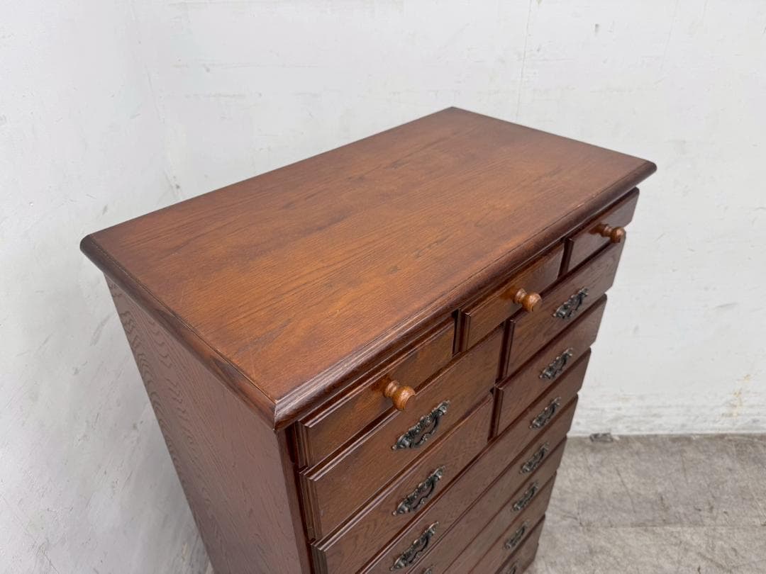 T7391☆美品☆越後民芸☆整理箪笥ヨーロピアンスタイルチェスト多収納☆新潟加茂