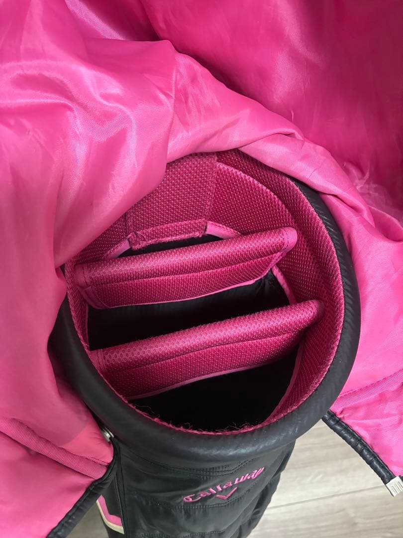 Callaway レディース キャディバッグ ブラック/ピンク/ホワイト