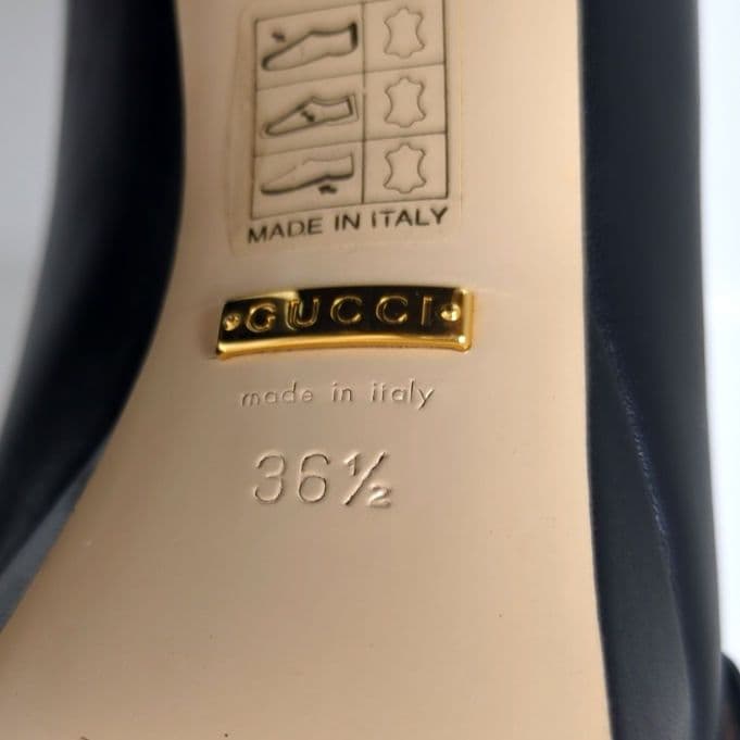 GUCCI　ハイヒール　GGマーモント　ゴールド金具　フリンジ　36.5