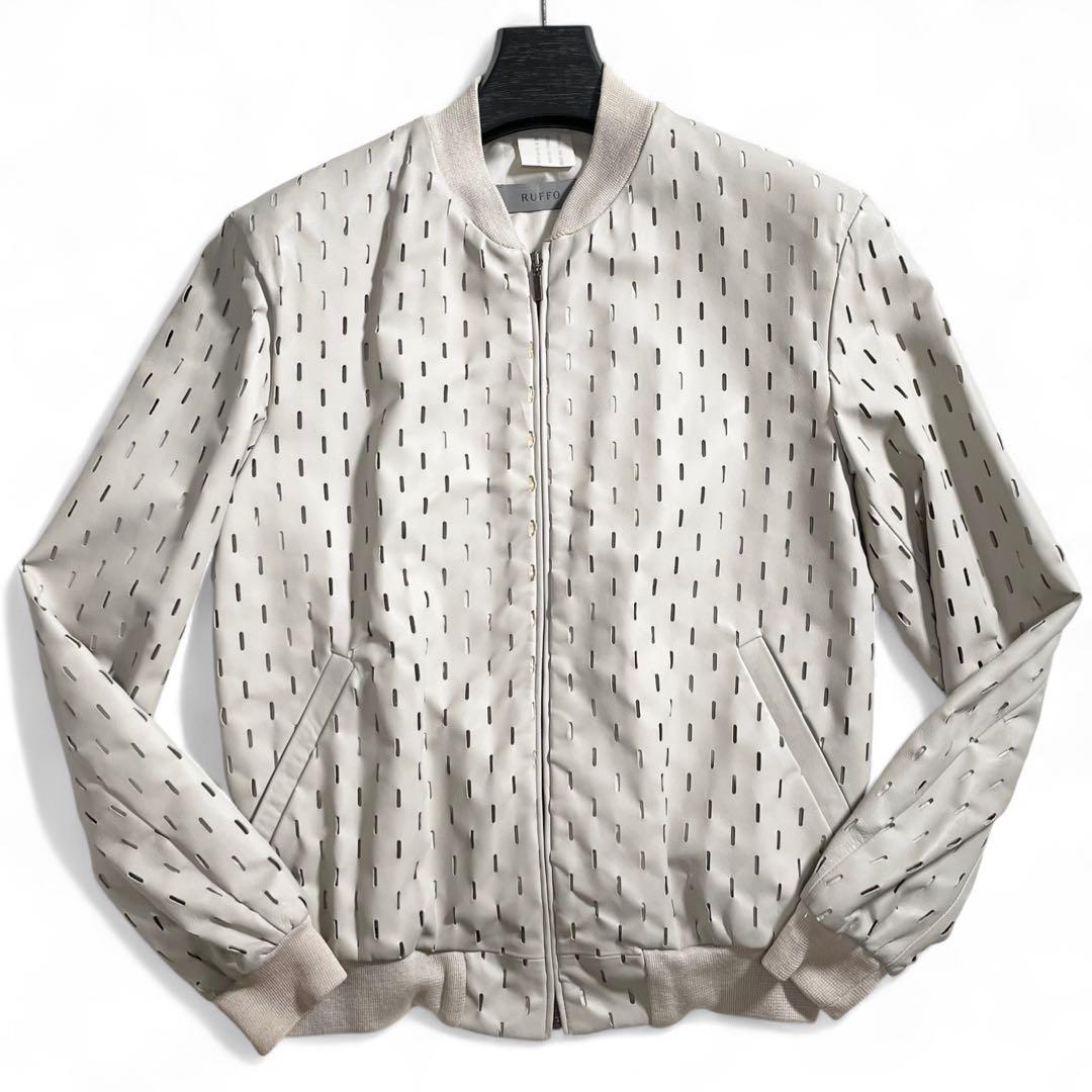 RUFFO ルッフォ レザージャケット ブルゾン パンチング加工 レザー