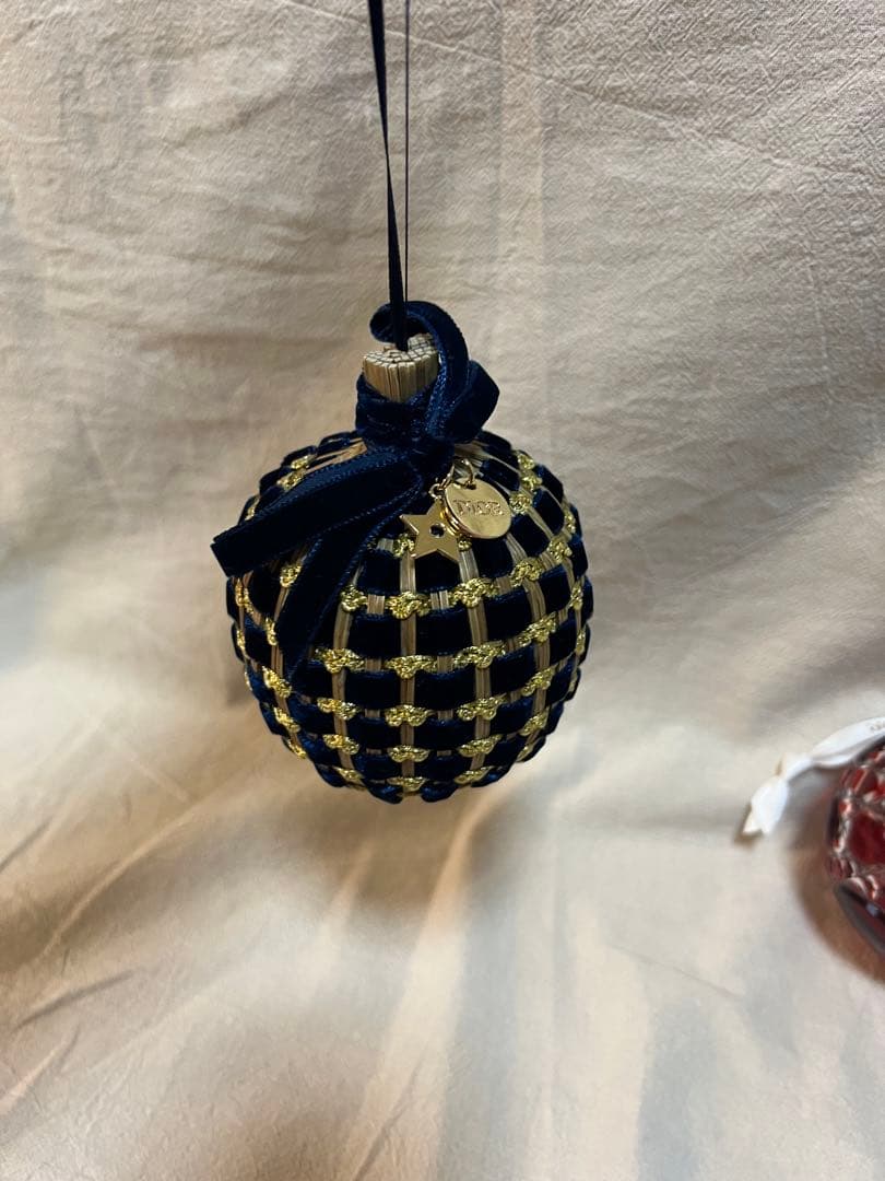 未使用品 Dior クリスチャンディオール クリスマスオーナメント4点セットF7