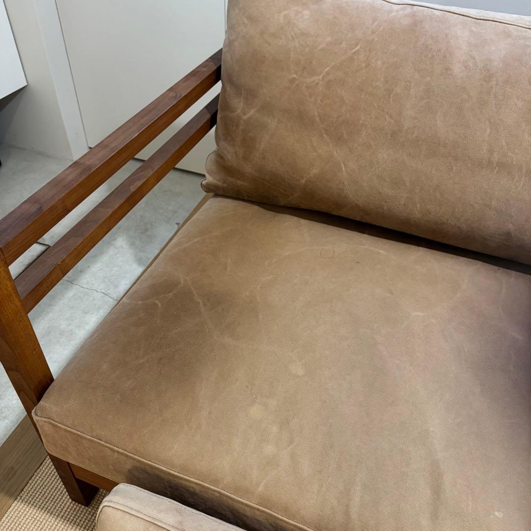 広松木工 リポーゾソファ／ベージュ2人掛けソファ