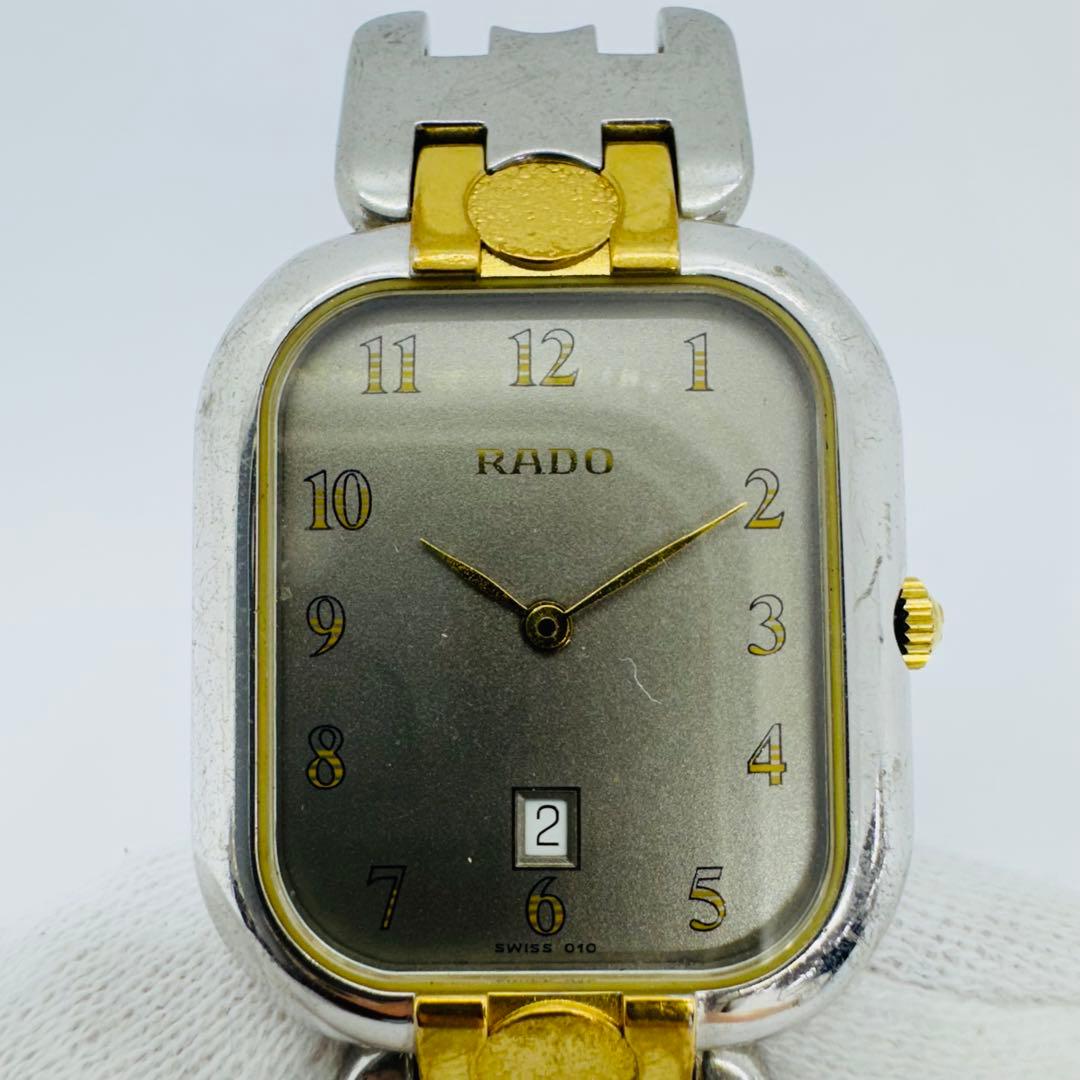 ✨RADO✨ラドー✨コンビ✨デイト✨グレー文字盤✨ヴィンテージ✨腕時計✨